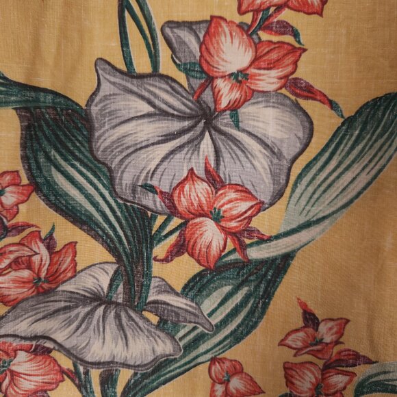 Reyn Spooner Floral Hawaiian Button Shirt Mens Aloha Vacay Resort Vintage FLAWS - Picture 14 of 15